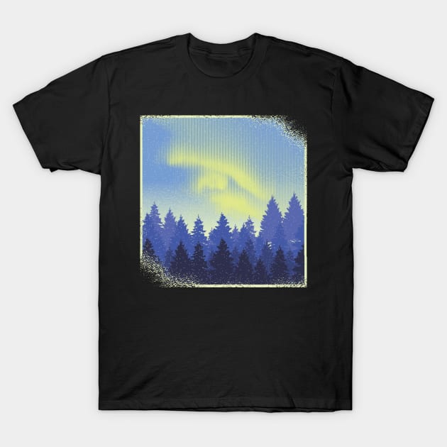 Aurora Borealis T-Shirt by MimicGaming